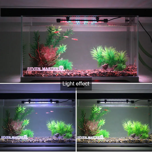 Waterproof LED Aquarium Plant Grow Light – 18-58CM Adjustable Fish Tank Lamp with 5730 Chips, 90-260V