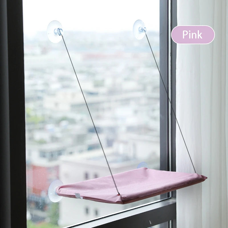 Hanging Cat Hammock – Window-Mounted Cat Bed with Strong Suction Cups