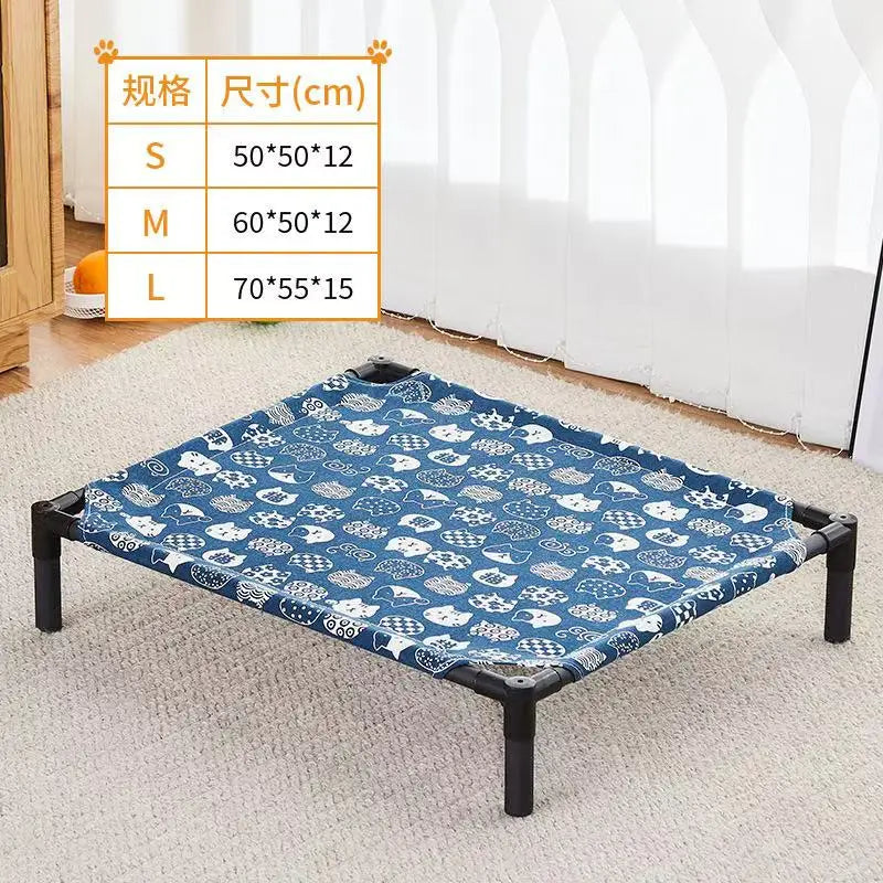 Elevated Pet Bed – Portable Folding Dog & Cat Cot for Indoor/Outdoor Use