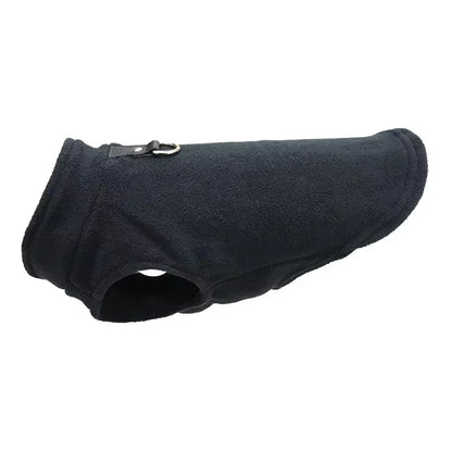 Warm Fleece Dog Jacket with D-Ring – Cozy Pet Vest for Small Dogs & Cats