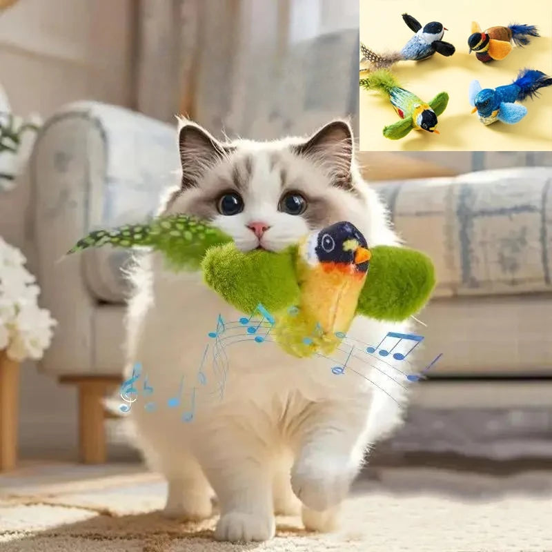 Interactive Cat Bird Toy for Chasing & Play