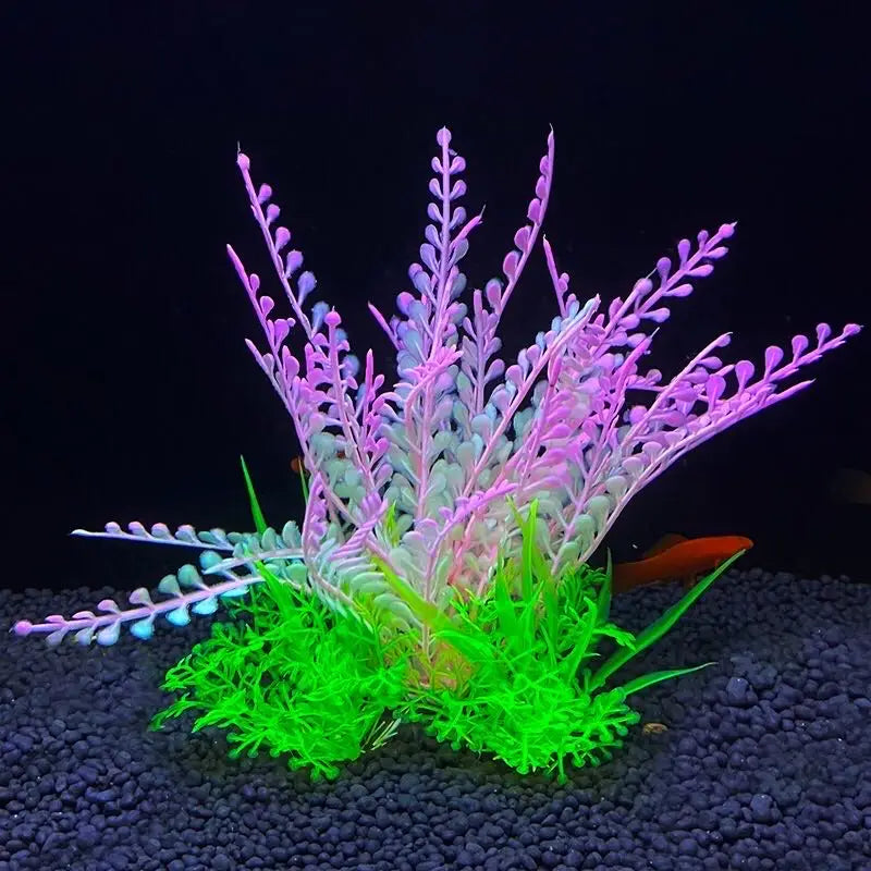 5.5-Inch Artificial Aquarium Plant – Plastic Water Grass Decoration for Fish Tanks & Bowls