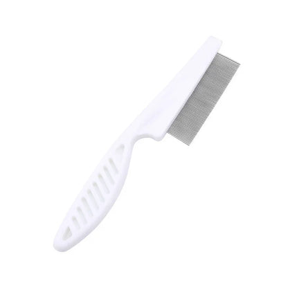 Pet Hair & Flea Comb – Stainless Steel Grooming Brush for Cats & Dogs