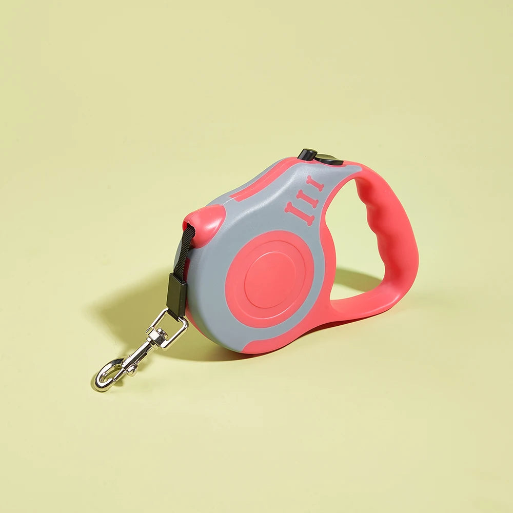 3m/5m Retractable Dog Leash – Strong Nylon Pet Lead