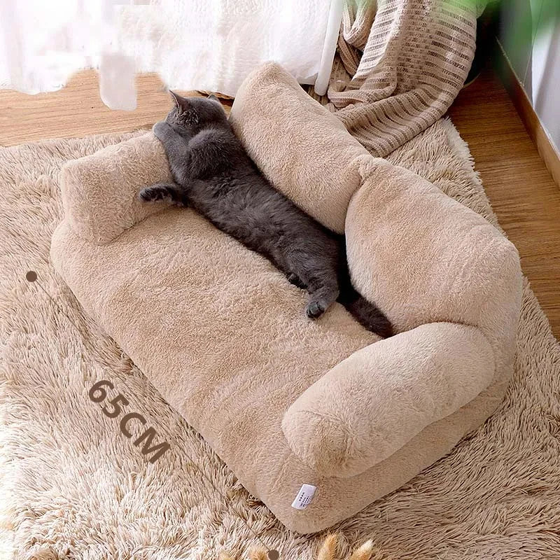 Warm Plush Pet Bed Sofa