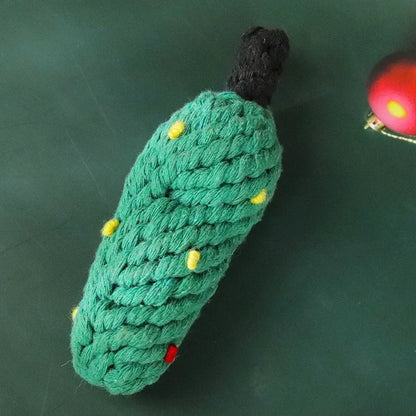 Christmas Dog Rope Toy – Candy Bone Chew Toy for Small & Large Dogs