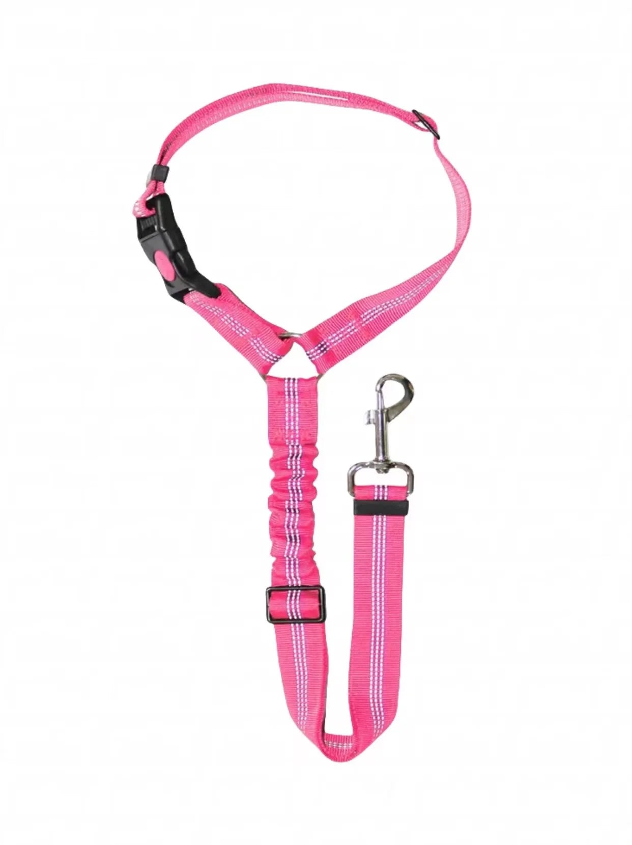 Dog Car Seat Belt & Leash – Adjustable Pet Travel Safety Strap