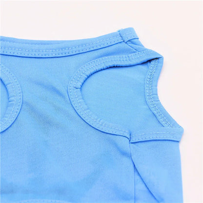 Summer Pet Vest – Lightweight T-Shirt for Small Dogs & Cats (Chihuahua, Yorkie)
