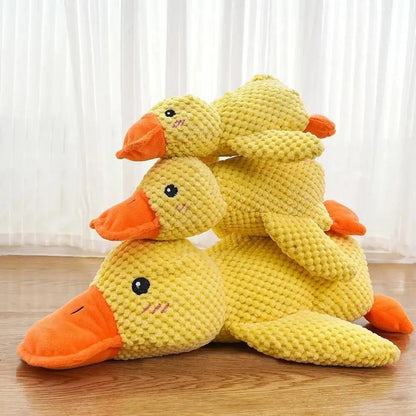 Plush Duck Dog Toy – Calming Squeaky Chew Toy for Puppies