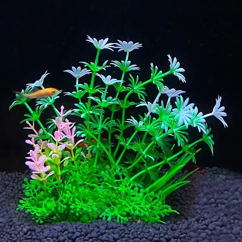 5.5-Inch Artificial Aquarium Plant – Plastic Water Grass Decoration for Fish Tanks & Bowls