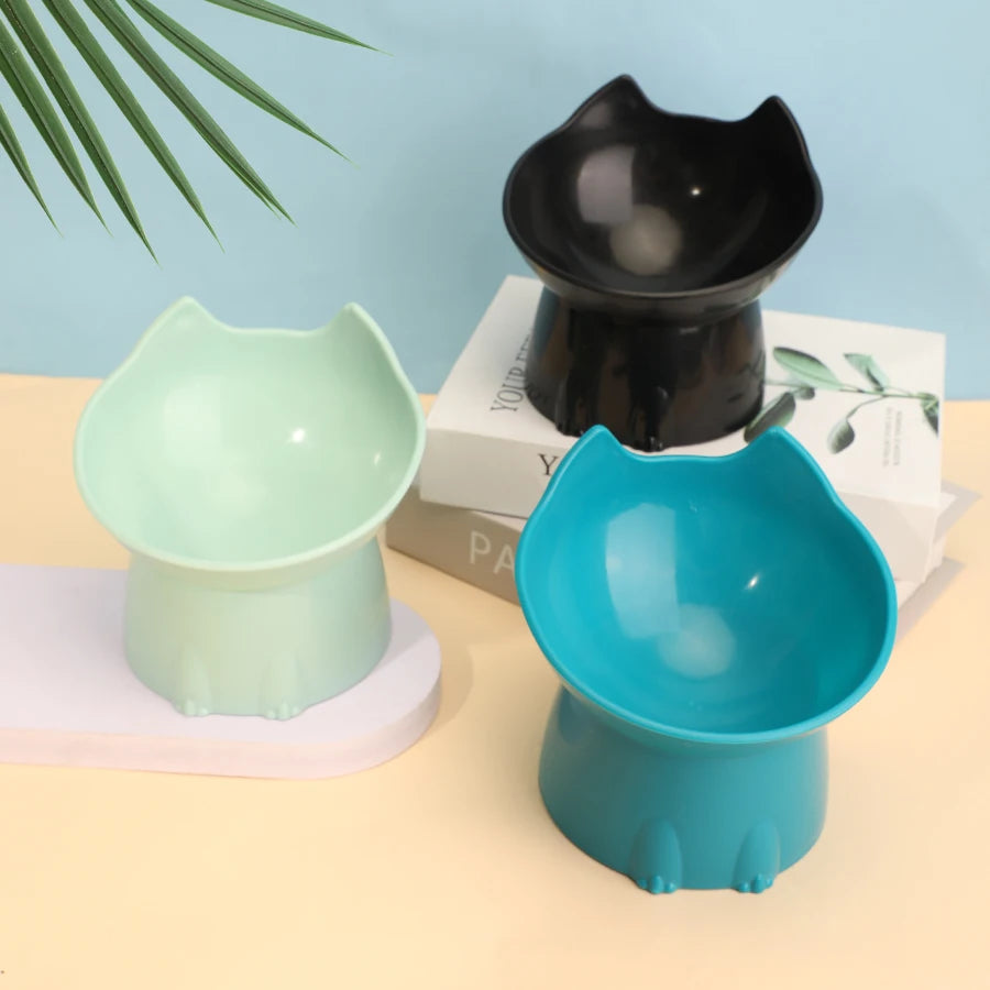 Elevated Cat Bowl – Raised Anti-Tip Feeding Dish