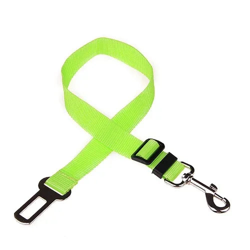 Adjustable Pet Car Seat Belt – Vehicle Safety Harness Clip for Dogs & Cats. Attaches to Collars or Harnesses for Secure, Comfy Travel