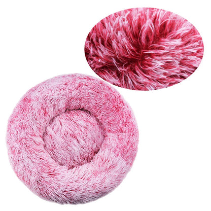 Round Pet Bed – Cozy Plush Bed for Dogs & Cats