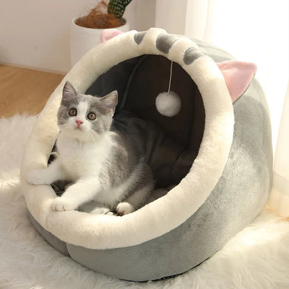 Cat Bed – Foldable, Washable Cave Bed for Small Pets