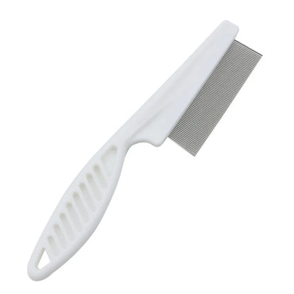 Stainless Steel Flea & Shedding Comb – Grooming Tool for Cats & Dogs