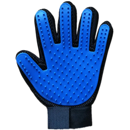 Silicone Pet Grooming Glove – Hair Removal & Bath Brush for Dogs & Cats