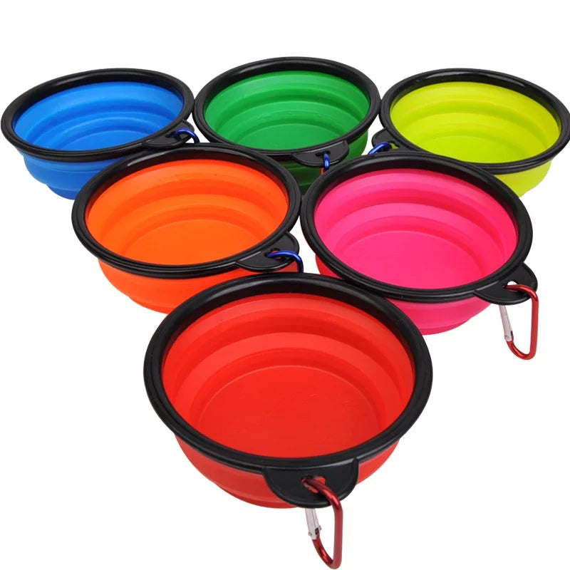 Collapsible Pet Travel Bowl – Portable Silicone Food & Water Bowl for Dogs & Cats