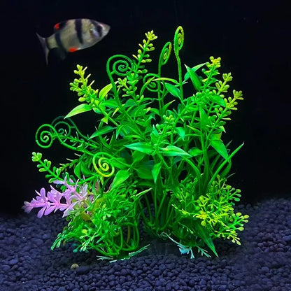 5.5-Inch Artificial Aquarium Plant – Plastic Water Grass Decoration for Fish Tanks & Bowls