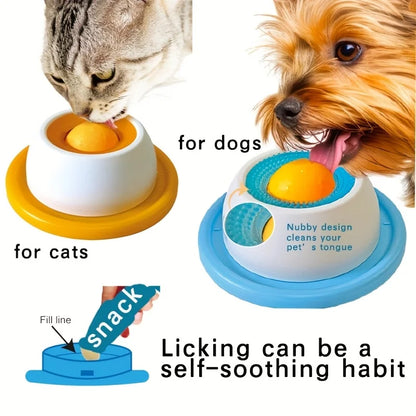Dog & Cat Lick Mat – Slow Feeder Treat Plate for Yogurt, Snacks & Enrichment