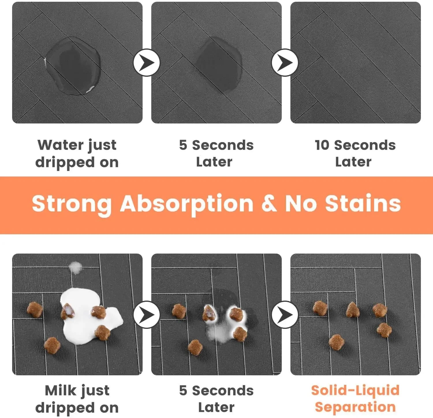 absorbent pet feeding mat
