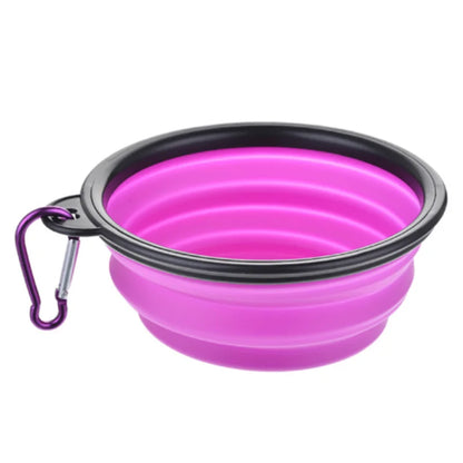 Collapsible Pet Travel Bowl – Portable Silicone Food & Water Bowl for Dogs & Cats