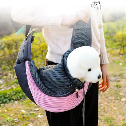 Breathable Pet Backpack Carrier – Mesh Travel Bag for Small Dogs & Cats