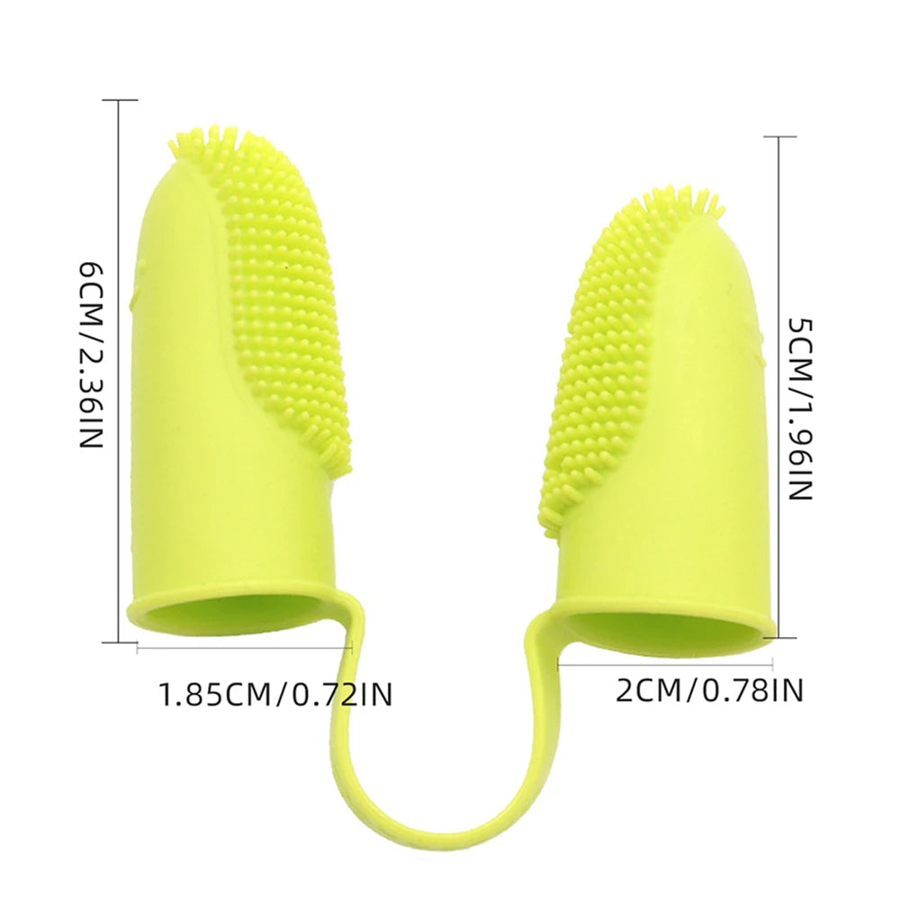 Pet Finger Toothbrush – Soft Silicone Dental Cleaner for Dogs & Cats