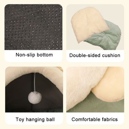 Cat Bed – Foldable, Washable Cave Bed for Small Pets