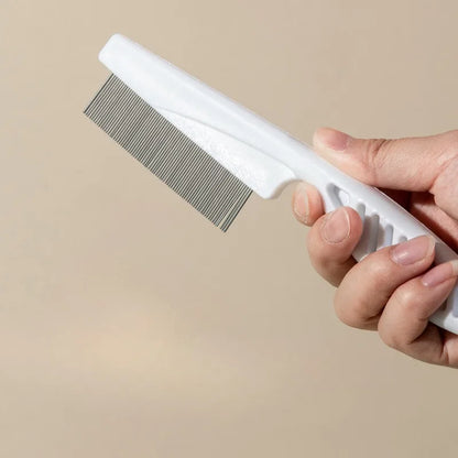 Stainless Steel Flea & Shedding Comb – Grooming Tool for Cats & Dogs