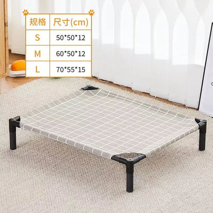 Elevated Pet Bed – Portable Folding Dog & Cat Cot for Indoor/Outdoor Use
