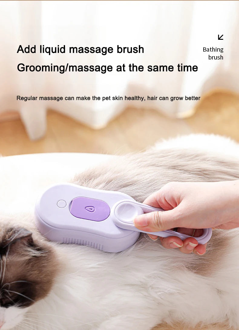 pet electric steam brush