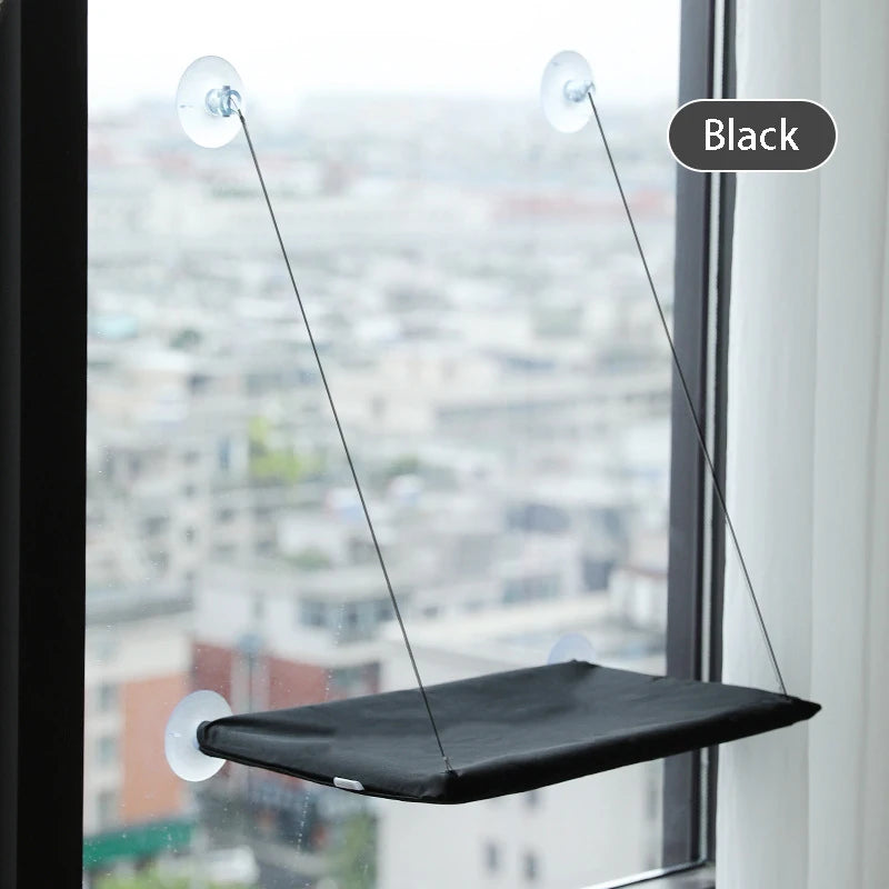 Hanging Cat Hammock – Window-Mounted Cat Bed with Strong Suction Cups