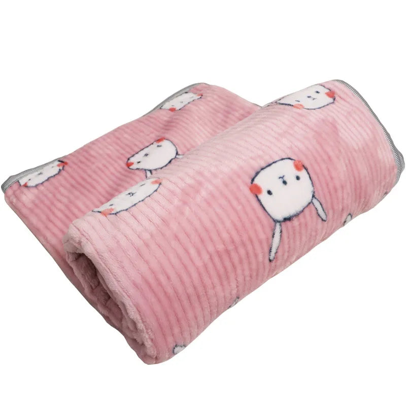 Soft Flannel Dog & Cat Blanket | Warm Plush Pet Sleeping Mat
