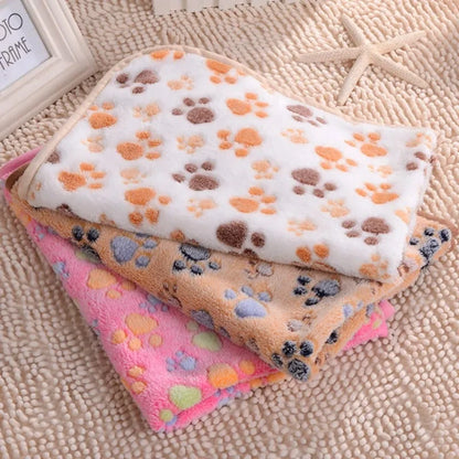 Warm Fleece Pet Blanket for Dogs & Cats | Soft Bed Mat Cover