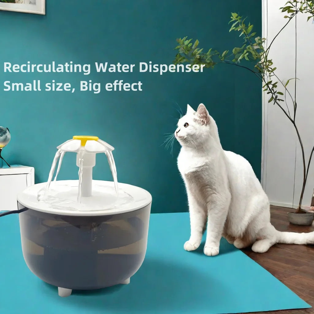 USB 1.2L Cat Water Fountain – Automatic & Ultra Quiet