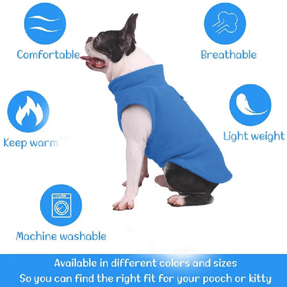 Soft Wool Dog & Cat Jacket – Warm Pet Coat for Small Breeds