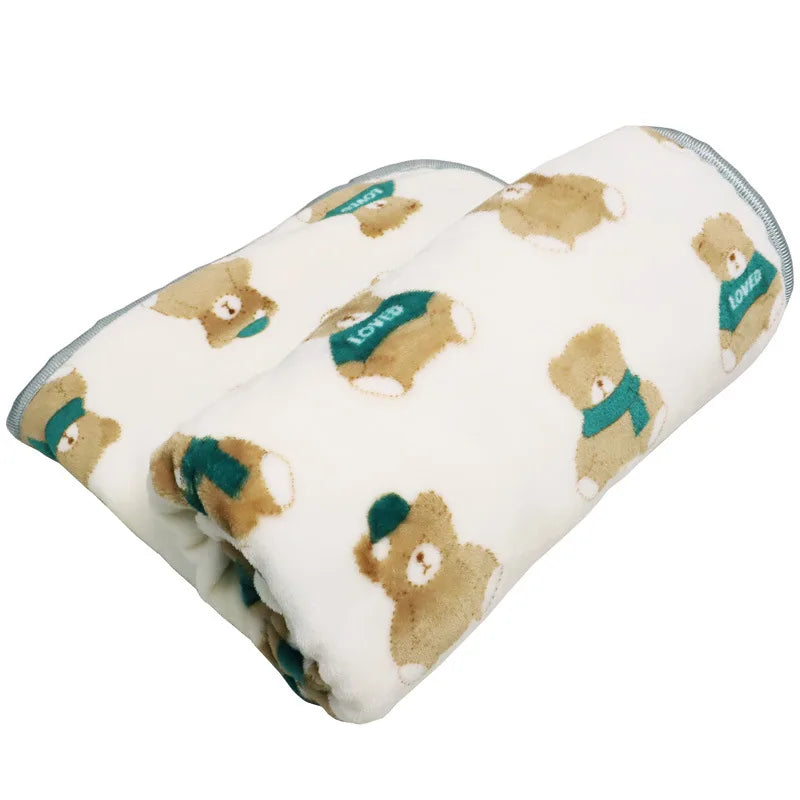 Soft Flannel Dog & Cat Blanket | Warm Plush Pet Sleeping Mat