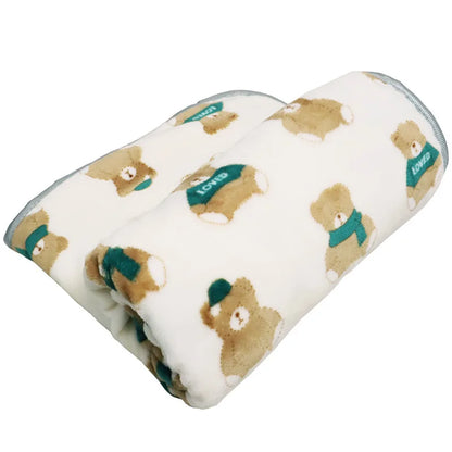 Soft Flannel Dog & Cat Blanket | Warm Plush Pet Sleeping Mat