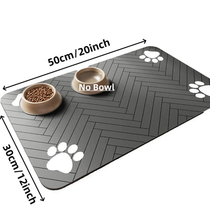 absorbent pet feeding mat