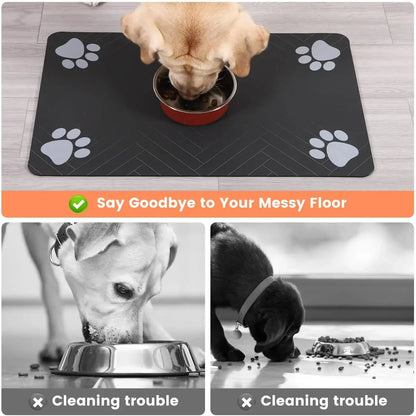 absorbent pet feeding mat
