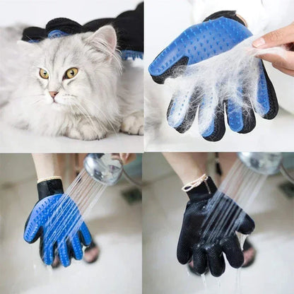 pet grooming cleaning glove