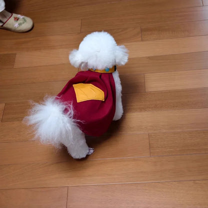 Krypto Superdog Pet Costume – Superhero Cape Outfit for Dogs & Cats