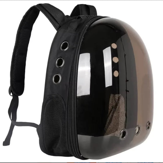 Transparent Space Capsule Pet Backpack – Breathable Travel Carrier for Cats & Small Pets