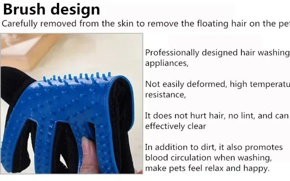 pet grooming cleaning glove