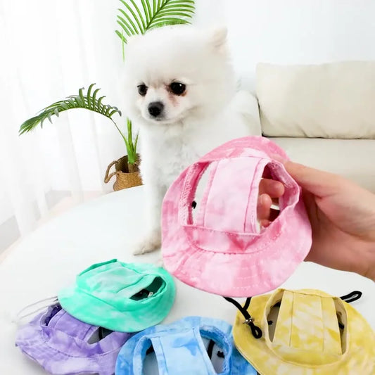 Breathable Cotton Pet Sun Hat – Adjustable Dog & Cat Fisherman Cap