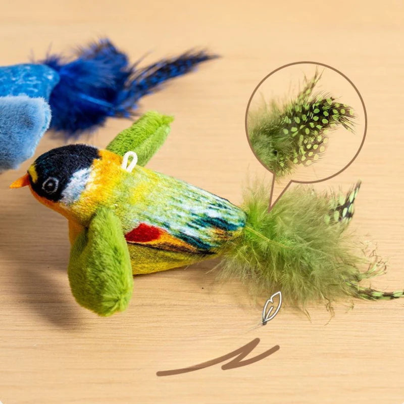 Interactive Cat Bird Toy for Chasing & Play