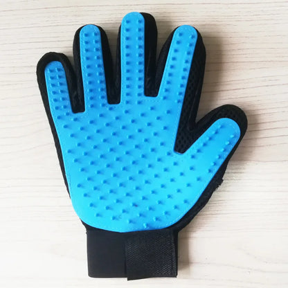 Silicone Pet Grooming Glove – Hair Removal & Bath Brush for Dogs & Cats