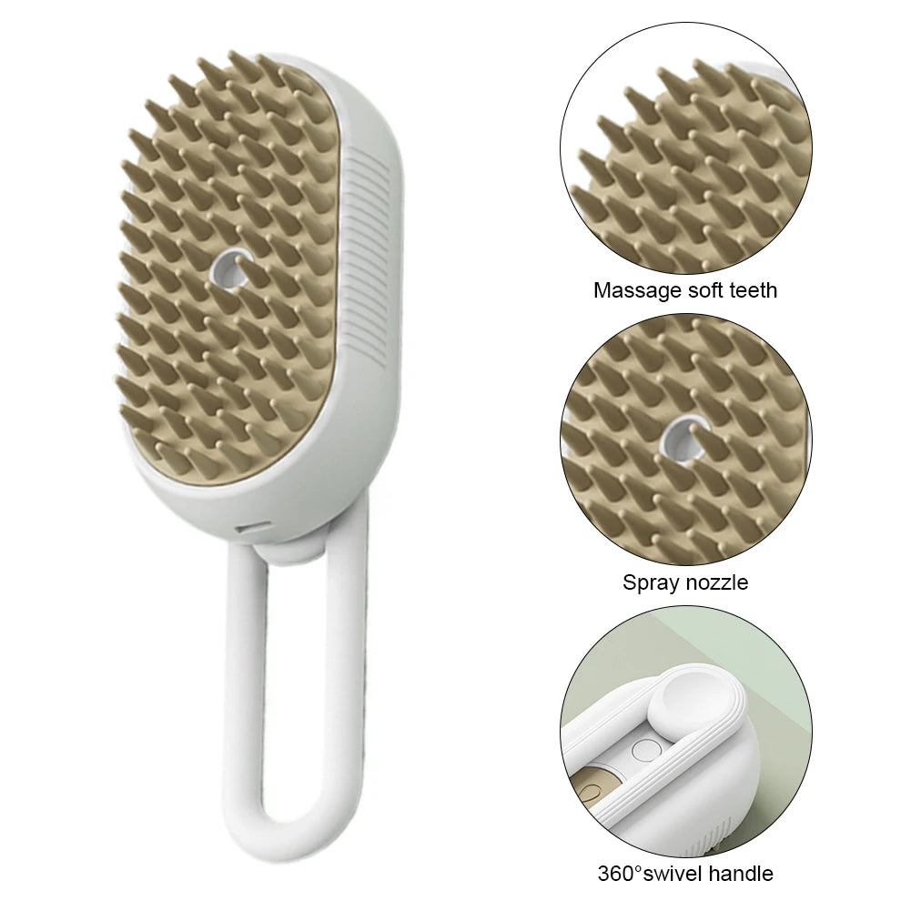 pet electric steam brush