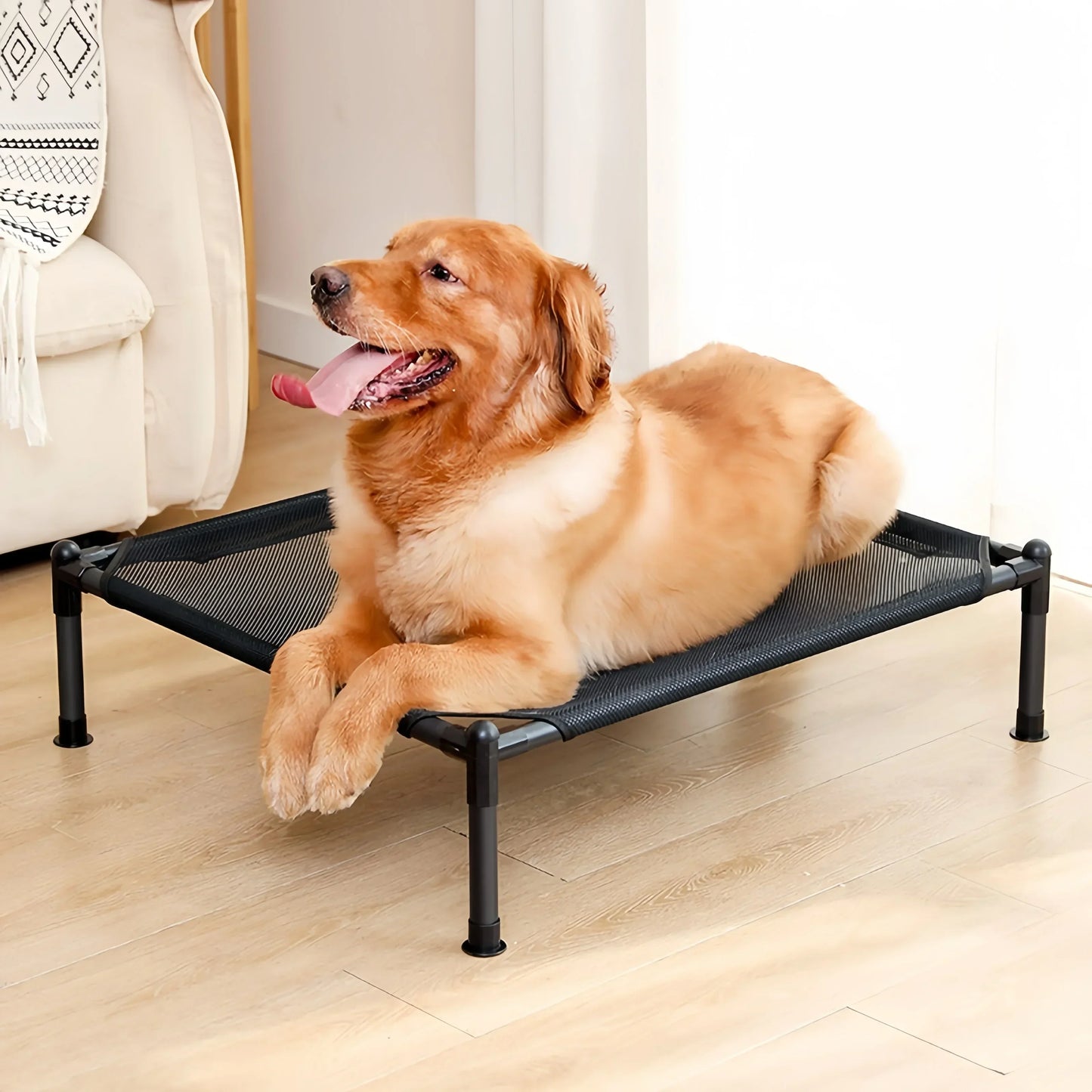 Elevated Pet Bed – Portable Folding Dog & Cat Cot for Indoor/Outdoor Use
