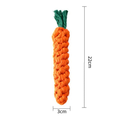 Tough Tug Pup Toy – Carrot Chewer for Clean Teeth & Strong Jaws